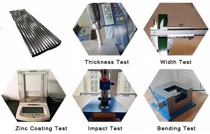 0.45 mm Thick Metal Roof Aluminum Zinc Sheet  TEST