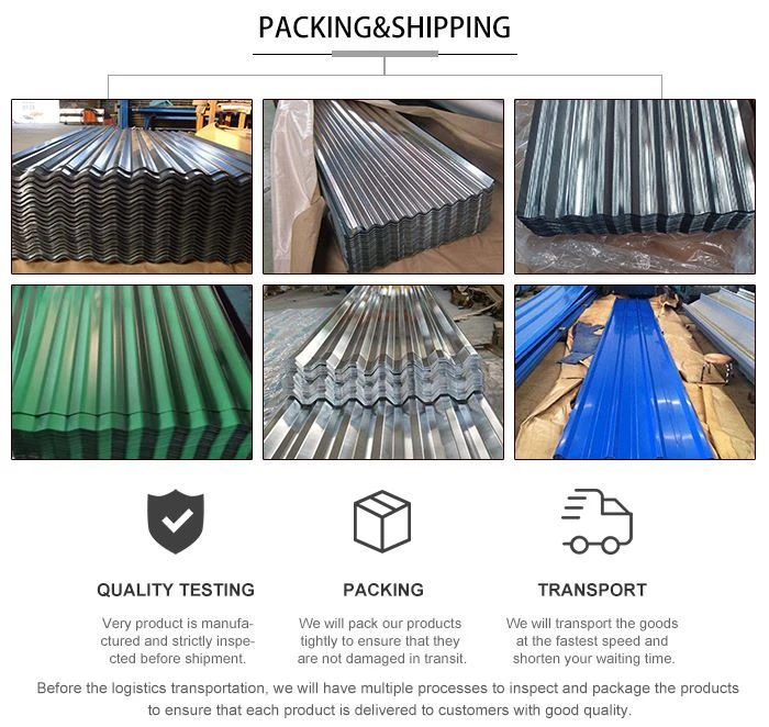Zinc Aluminum Corrugated Steel Roofing Sheet