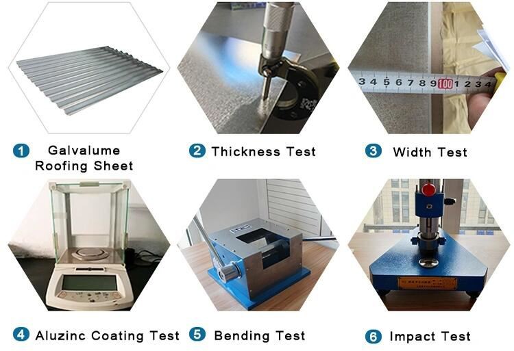 Zincalume Corrugated Roofing Sheets for Building test